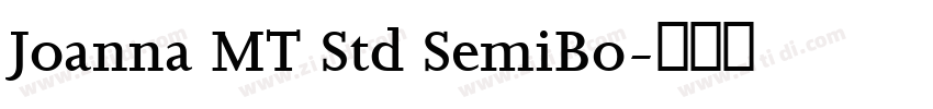 Joanna MT Std SemiBo字体转换